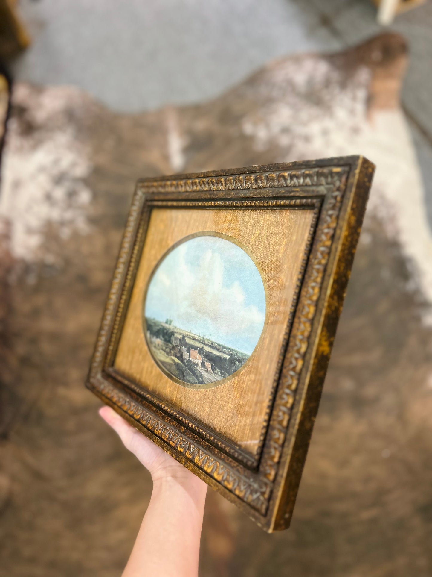 Vintage Belart Landscape Framed Painting
