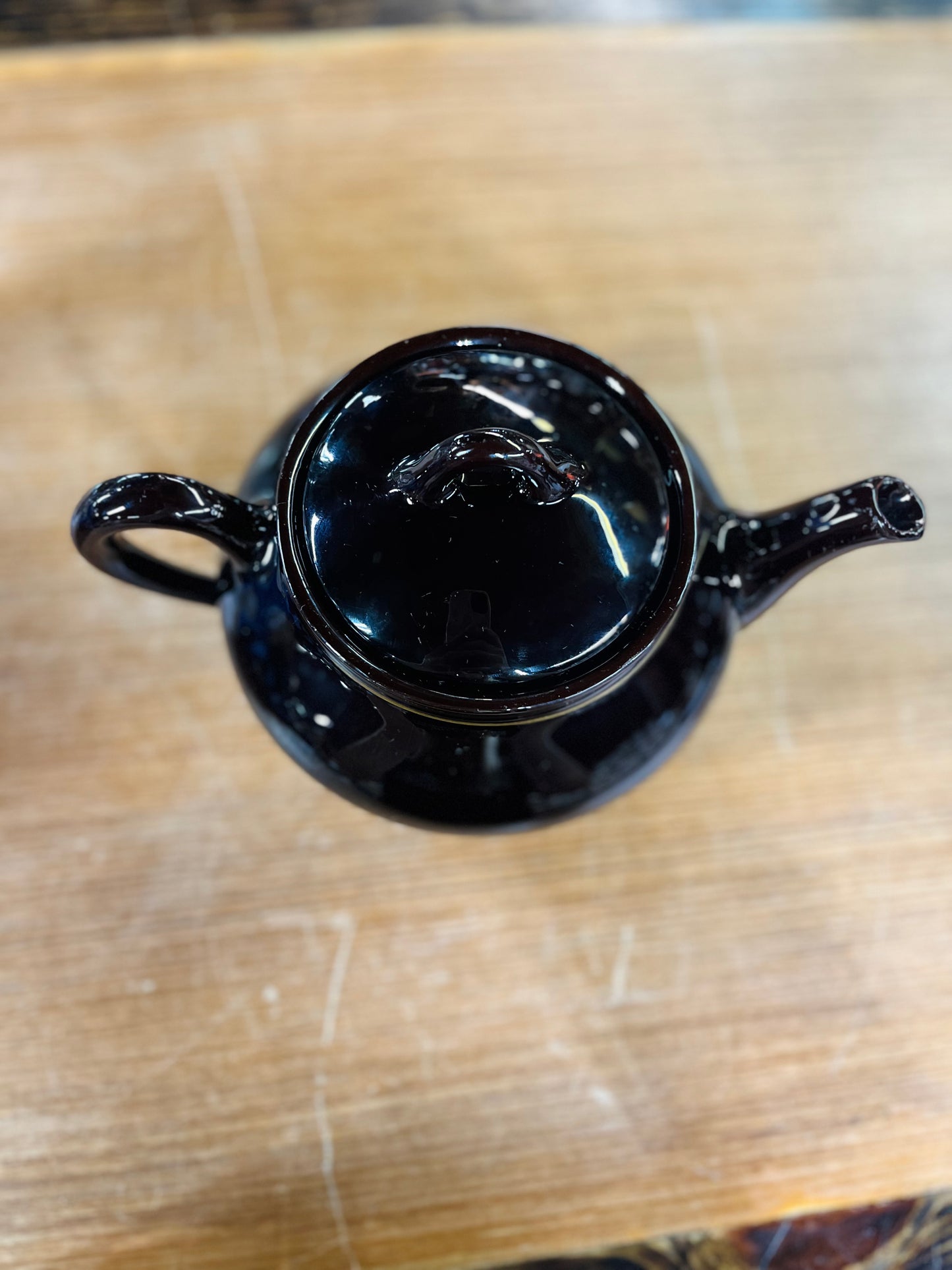 Vintage Royal Canadian Pottery Brown Tea Pot