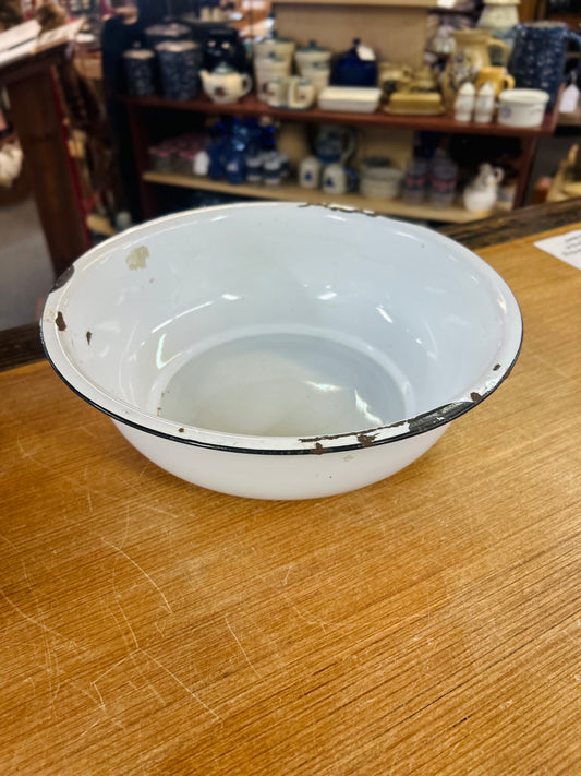 Old Ceramic White Bowl