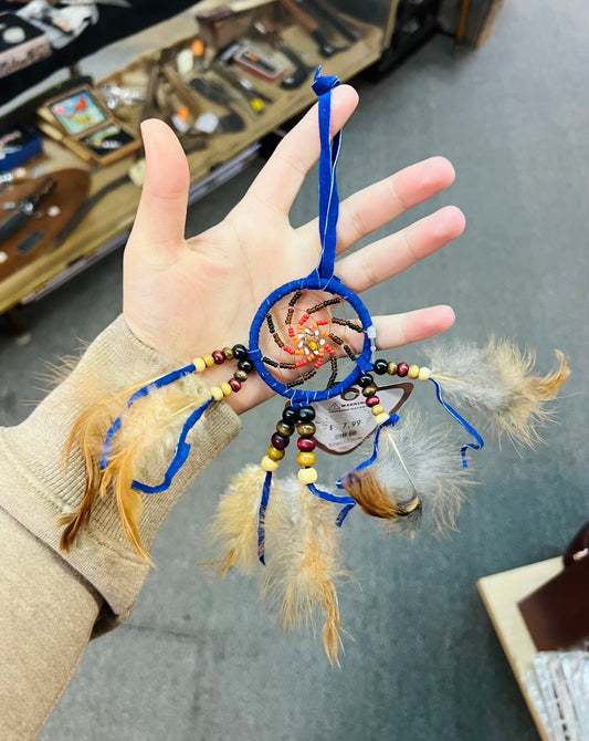 Leather Tee Pee Dream Catcher