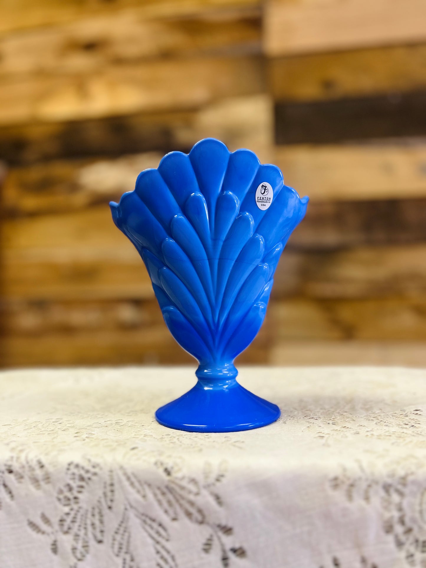 Fenton Periwinkle Blue Vase