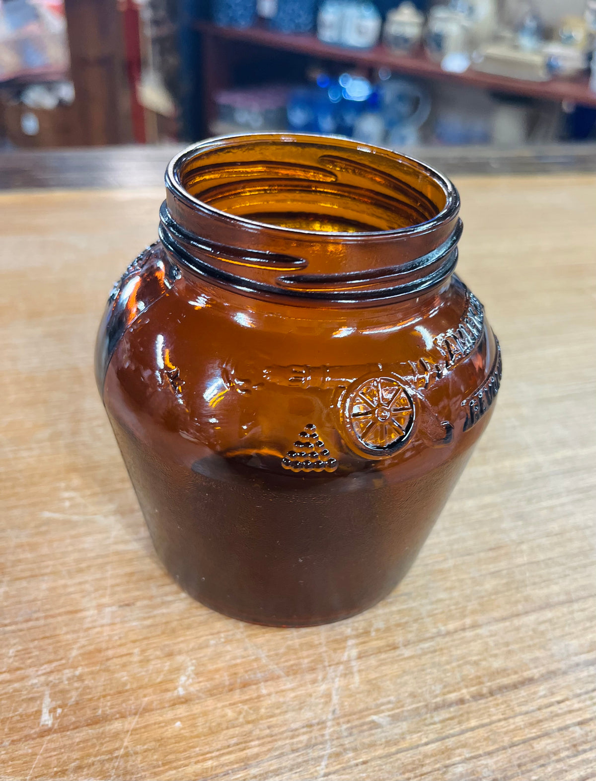 Vintage 1976 Anchor Hocking American Revolution &The Boston Tea Party Jar