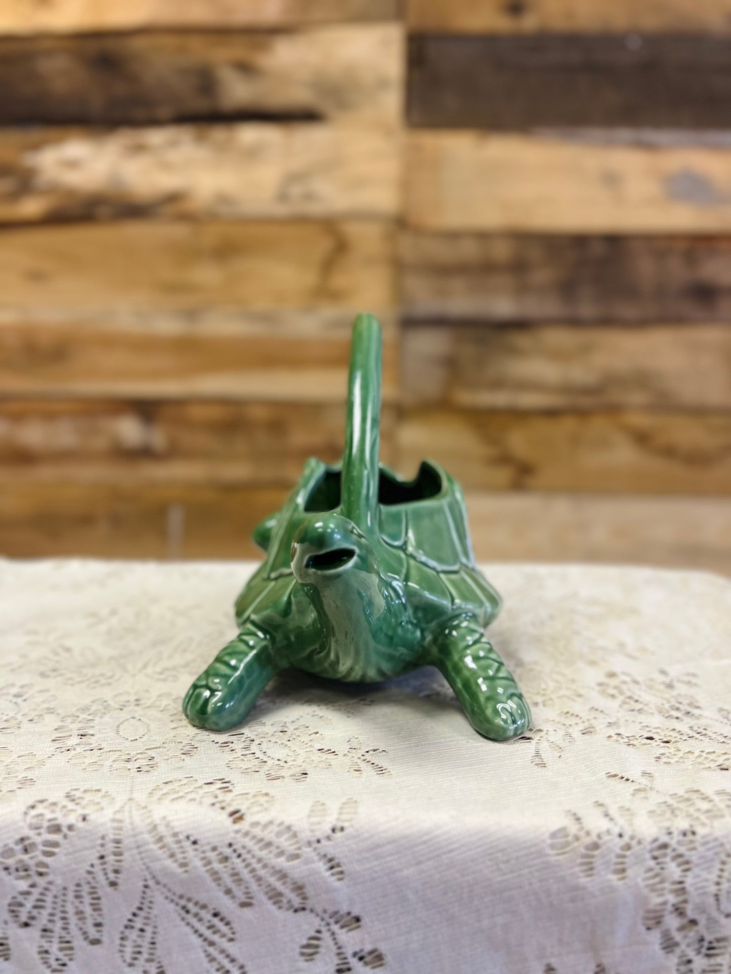Vintage McCoy Ceramic Turtle Watering Can