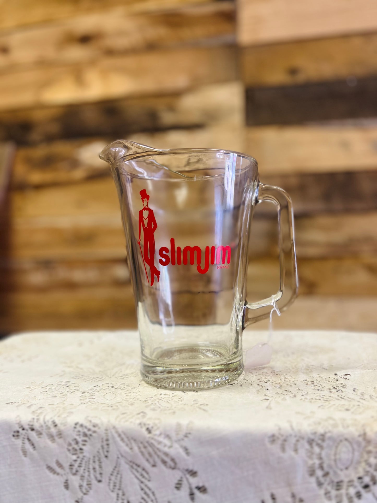 Vintage Slim Jim Brand Large Pitcher