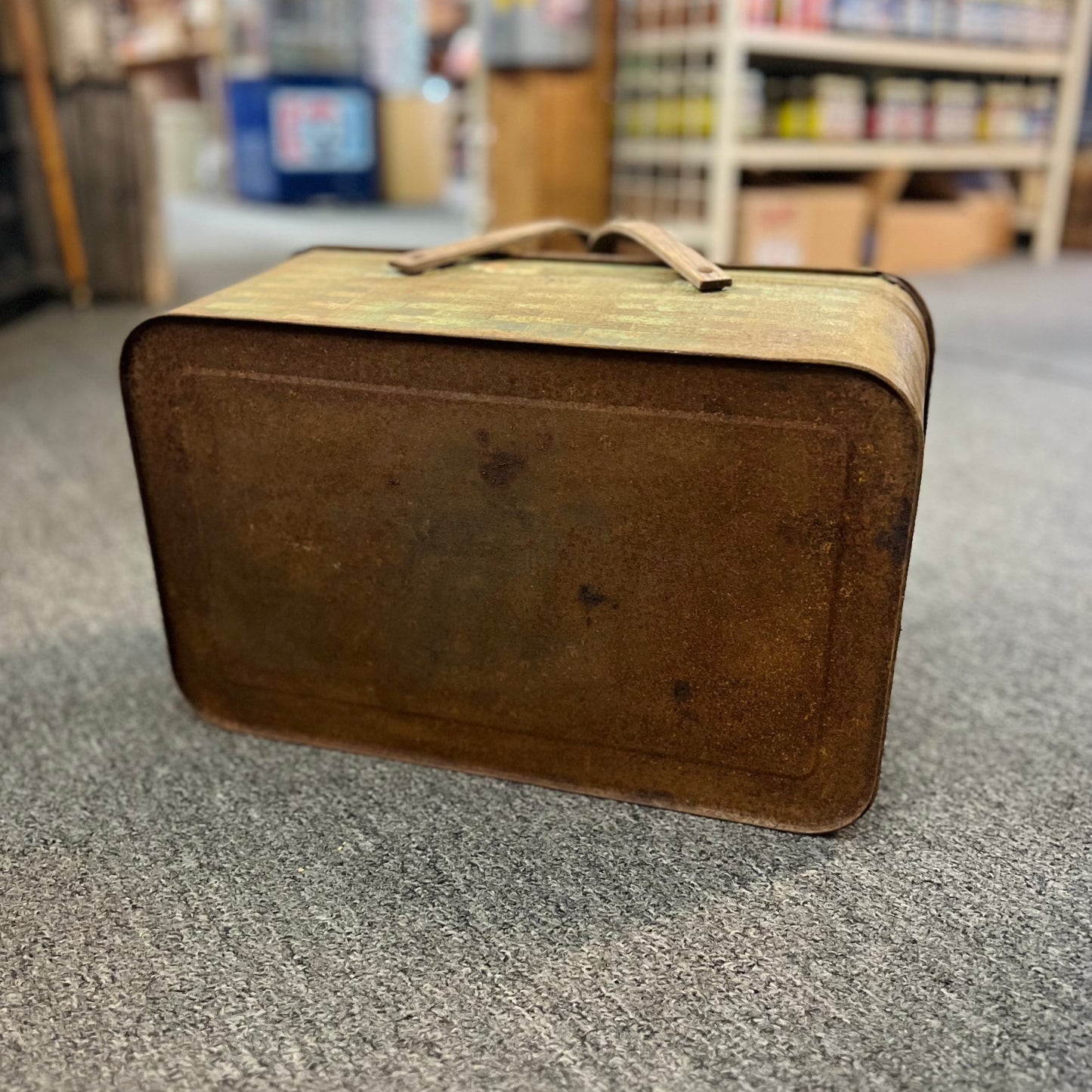 Vintage Metal Picnic Basket