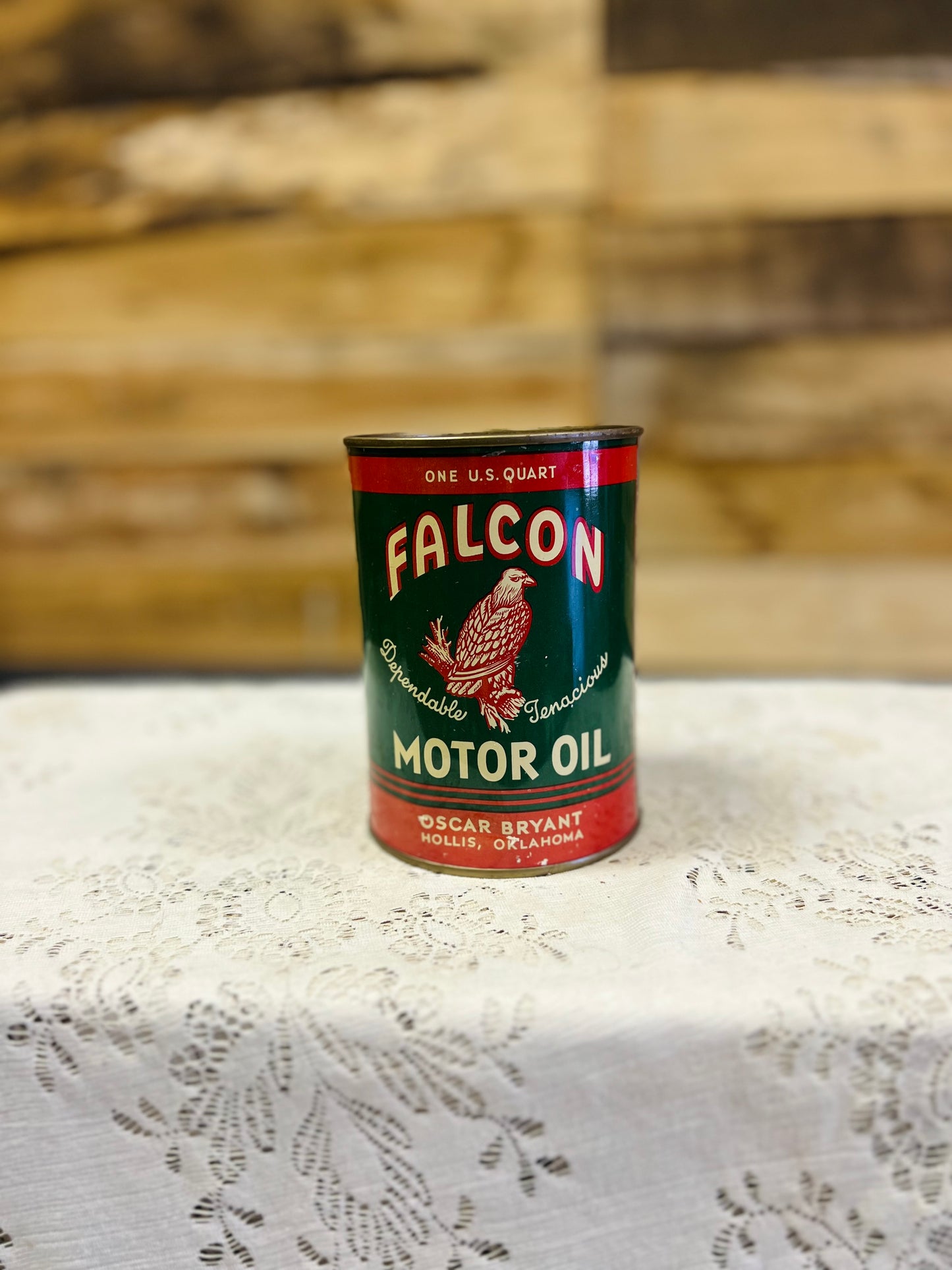 Vintage Falcon Moter Oil Can
