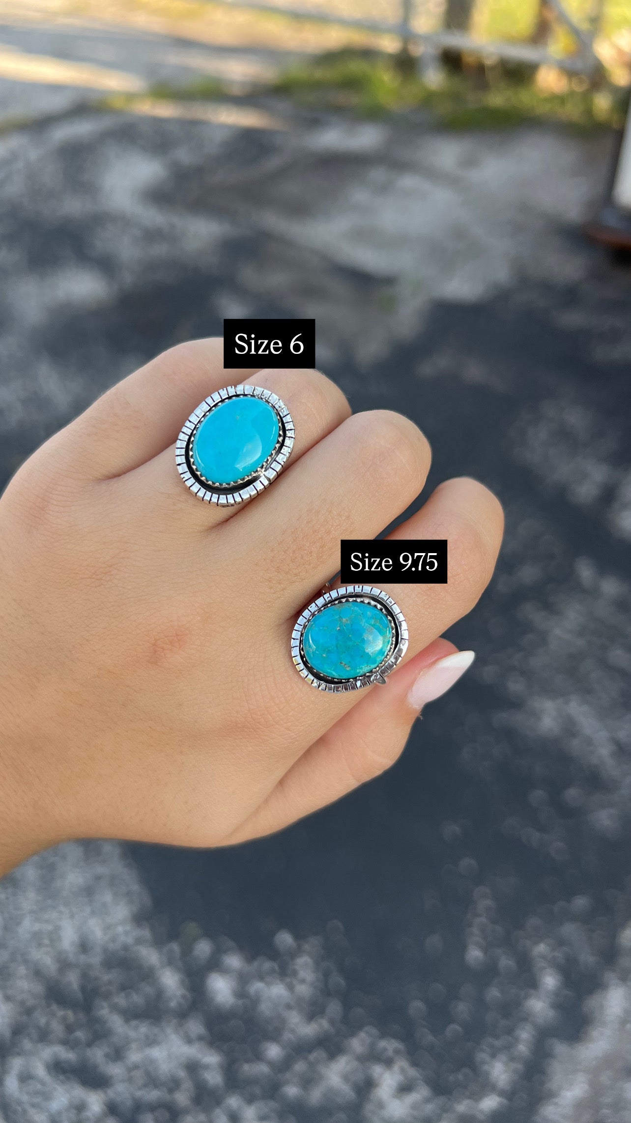 The Dallas Genuine Turquoise Sterling Silver Ring