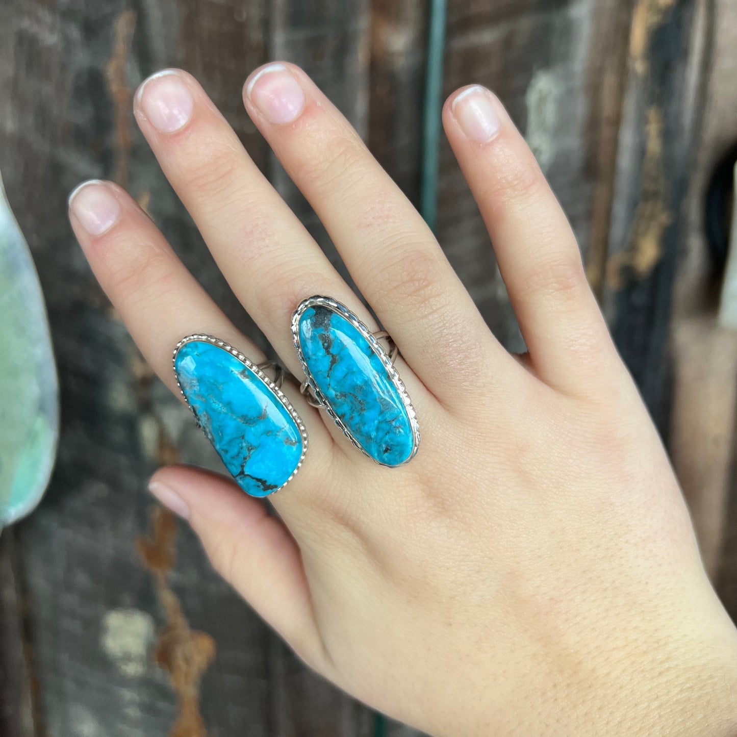 Genuine Turquoise Statement Ring