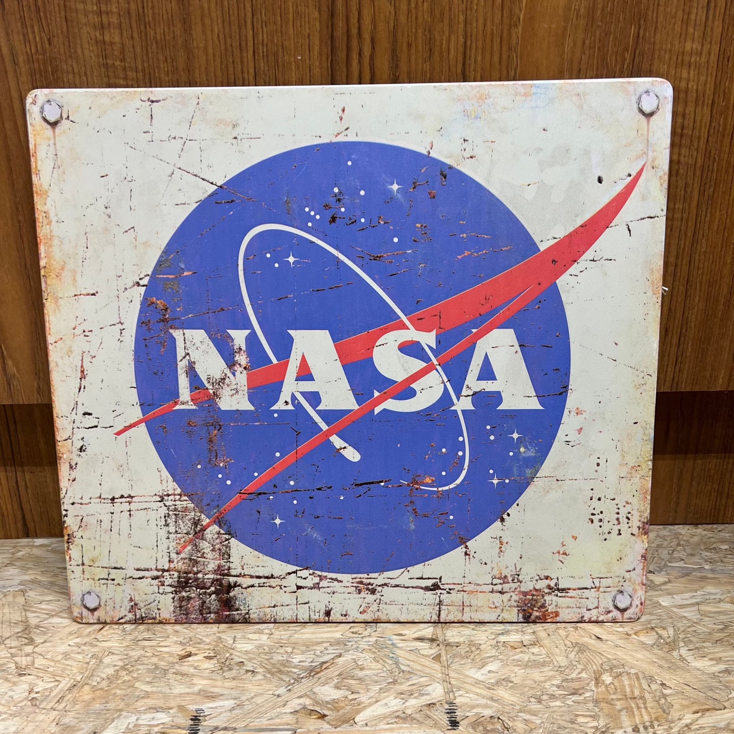 Metal NASA Sign