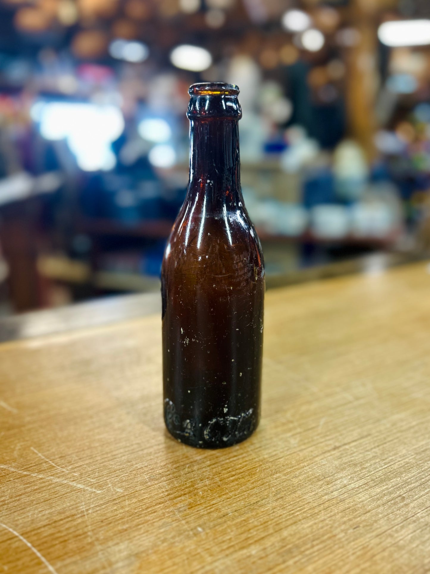 Vintage Early 1900s Amber Coca-Cola Rare Glass Bottle