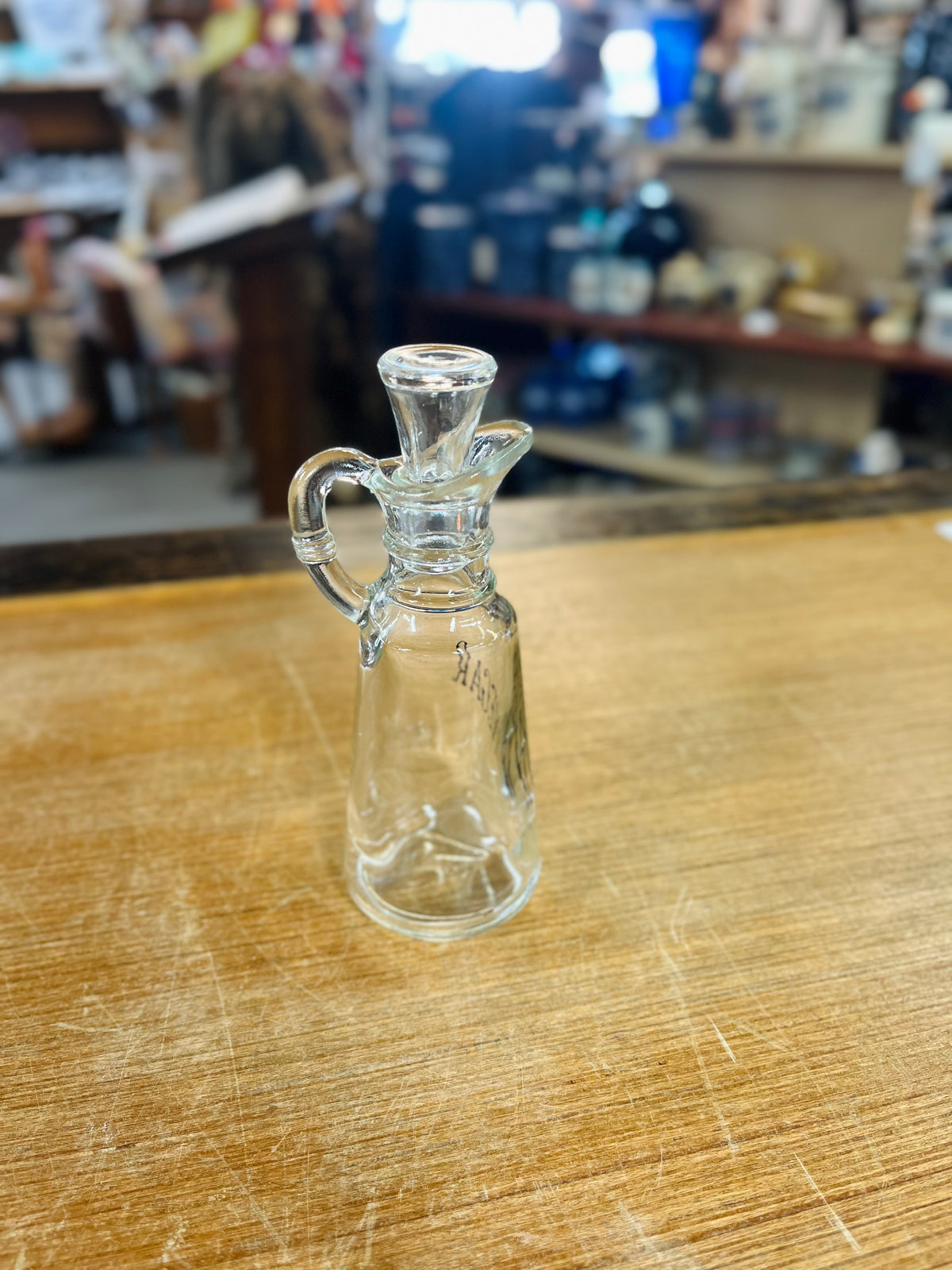 Vintage Glass Vinegar Cruet