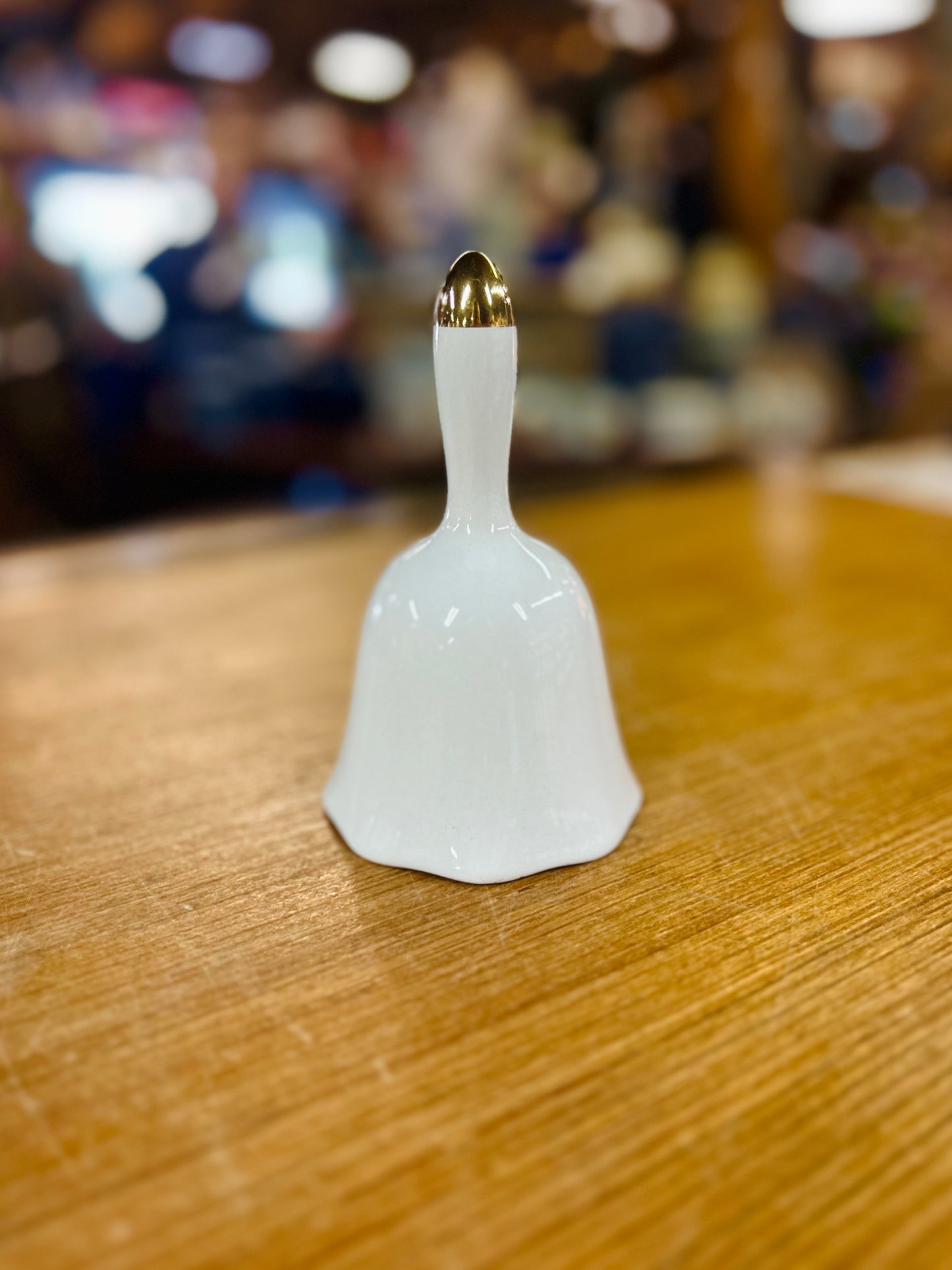 Vintage Otagiri Japan Porcelain Bell with "Grand Iris" Pattern