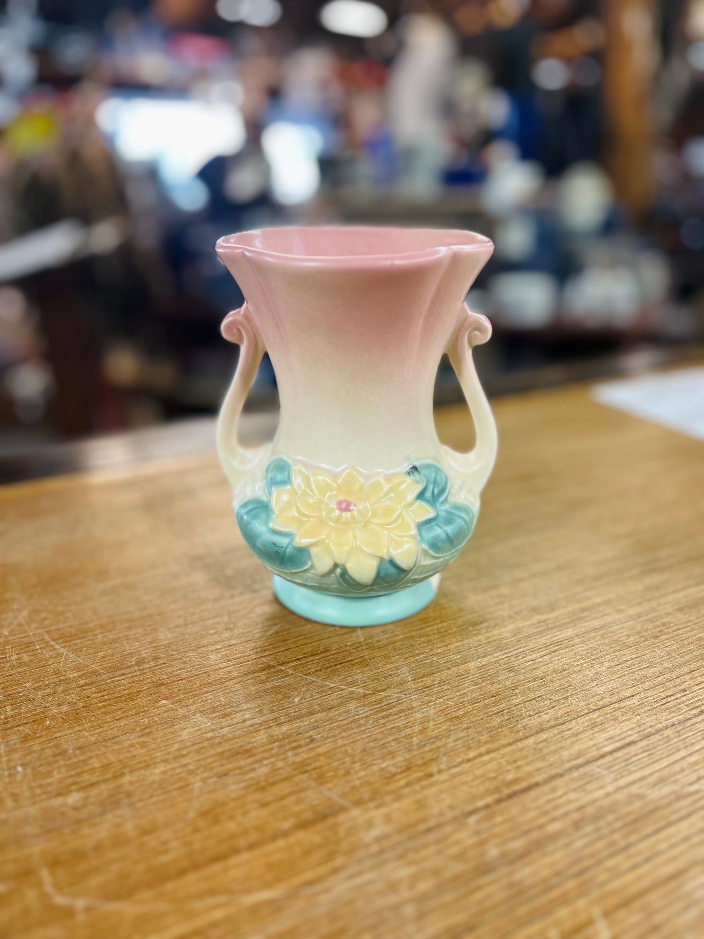 Vintage Hull Art Pottery Water Lily Ewer