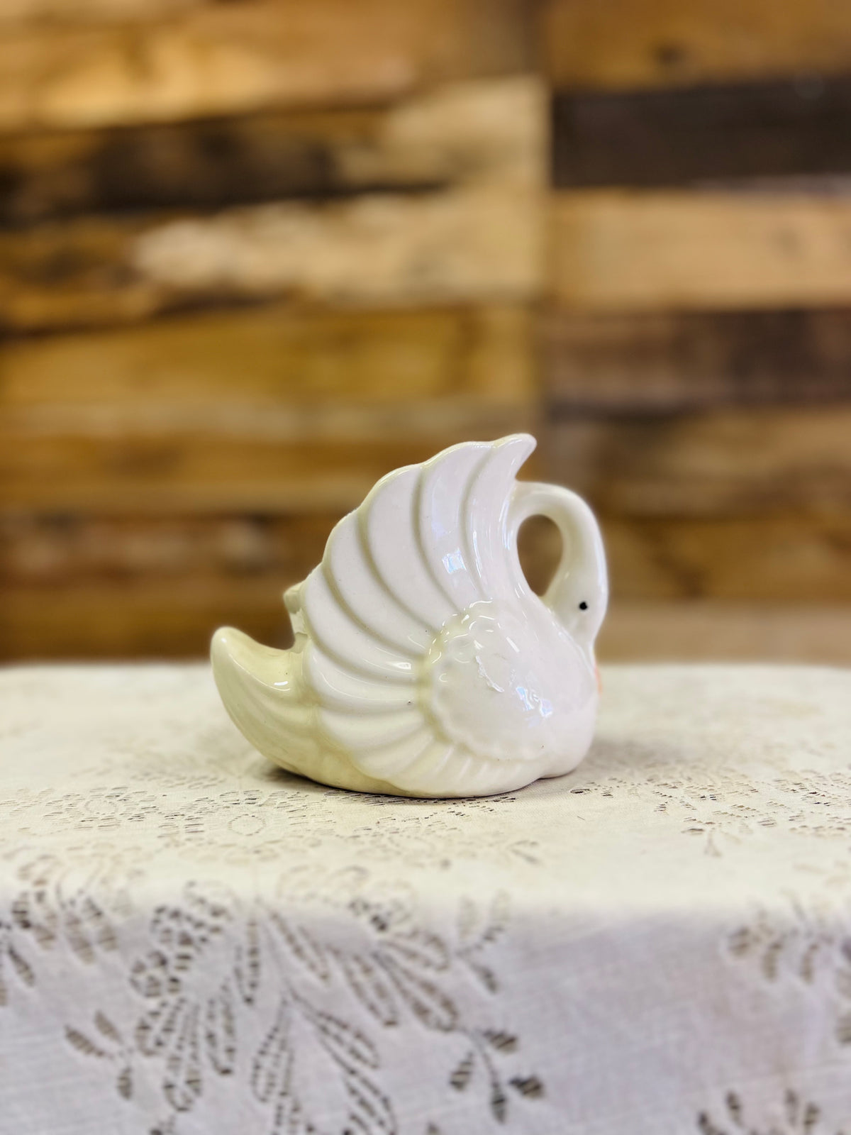 Vintage Swan Planter