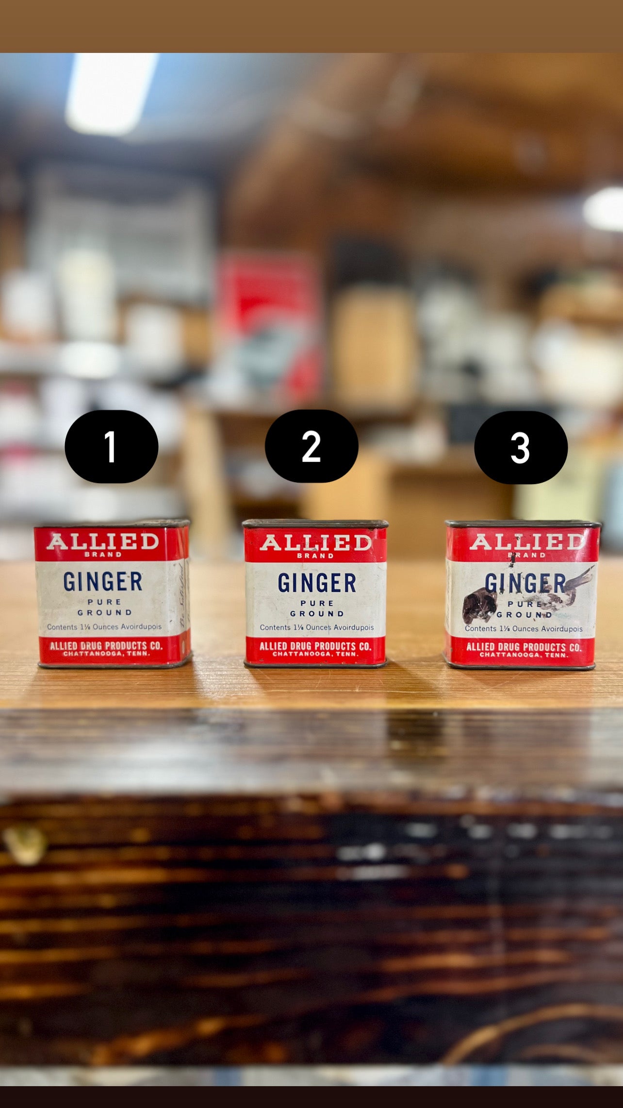Vintage Allied Ginger Can