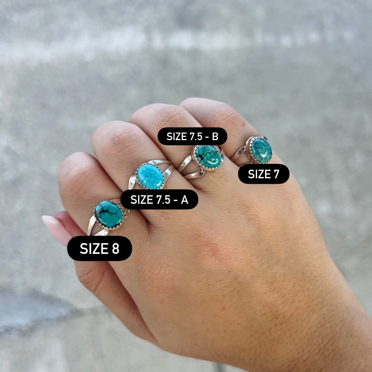 The Baylor Genuine Turquoise Sterling Silver Ring