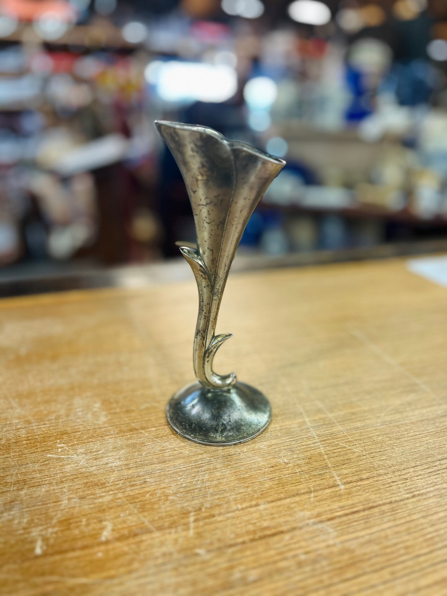 Vintage Metal Bud Vase