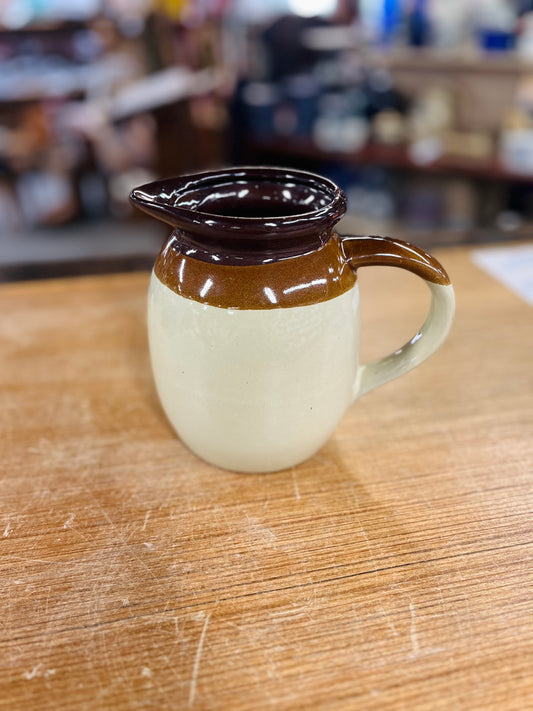 Vintage Pottery Water Pitcher
