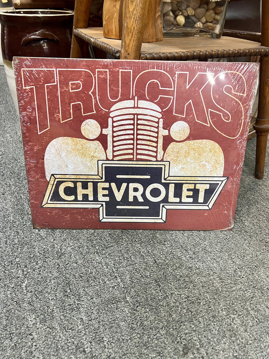 Chevrolet Trucks Metal Sign