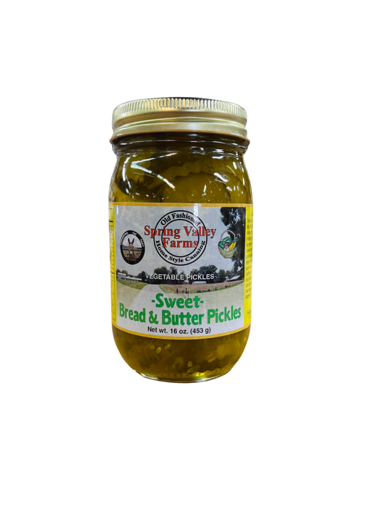 Spring Valley Farms Sweet Bread & Butter Pickles