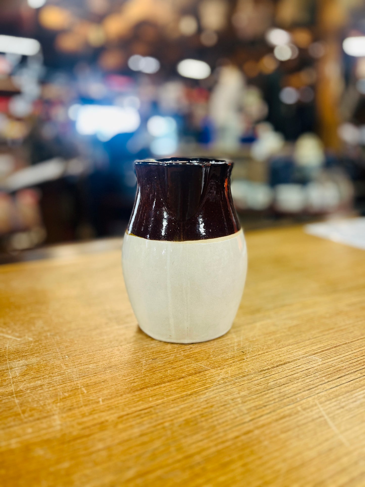 Vintage Two Toned Roseville 2 Quart Pitcher