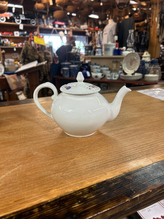 Vintage B.I.A Cordon Bleu Porcelain Teapot With Small Floral Detail