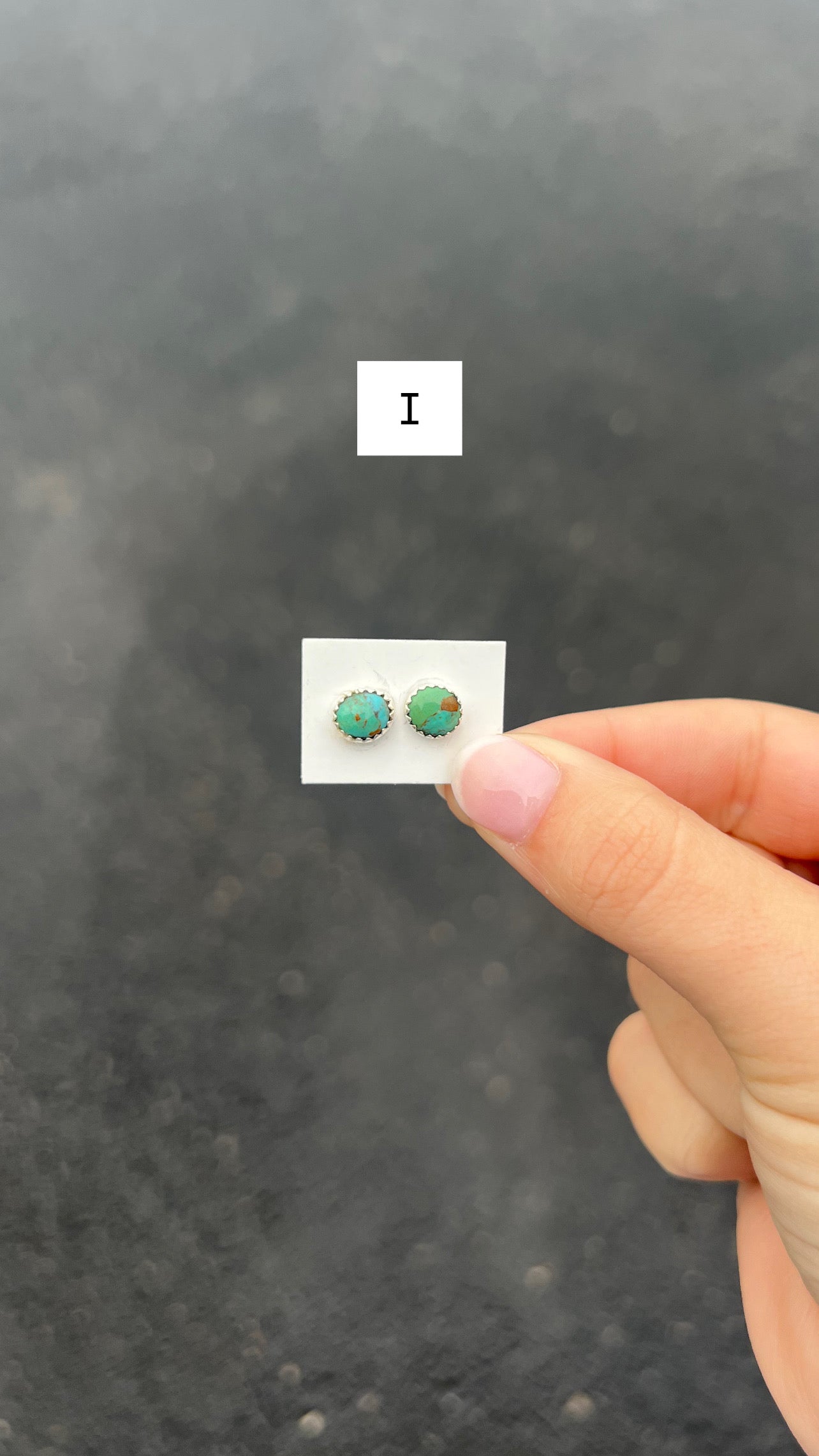Genuine Emerald Valley Turquoise Studs
