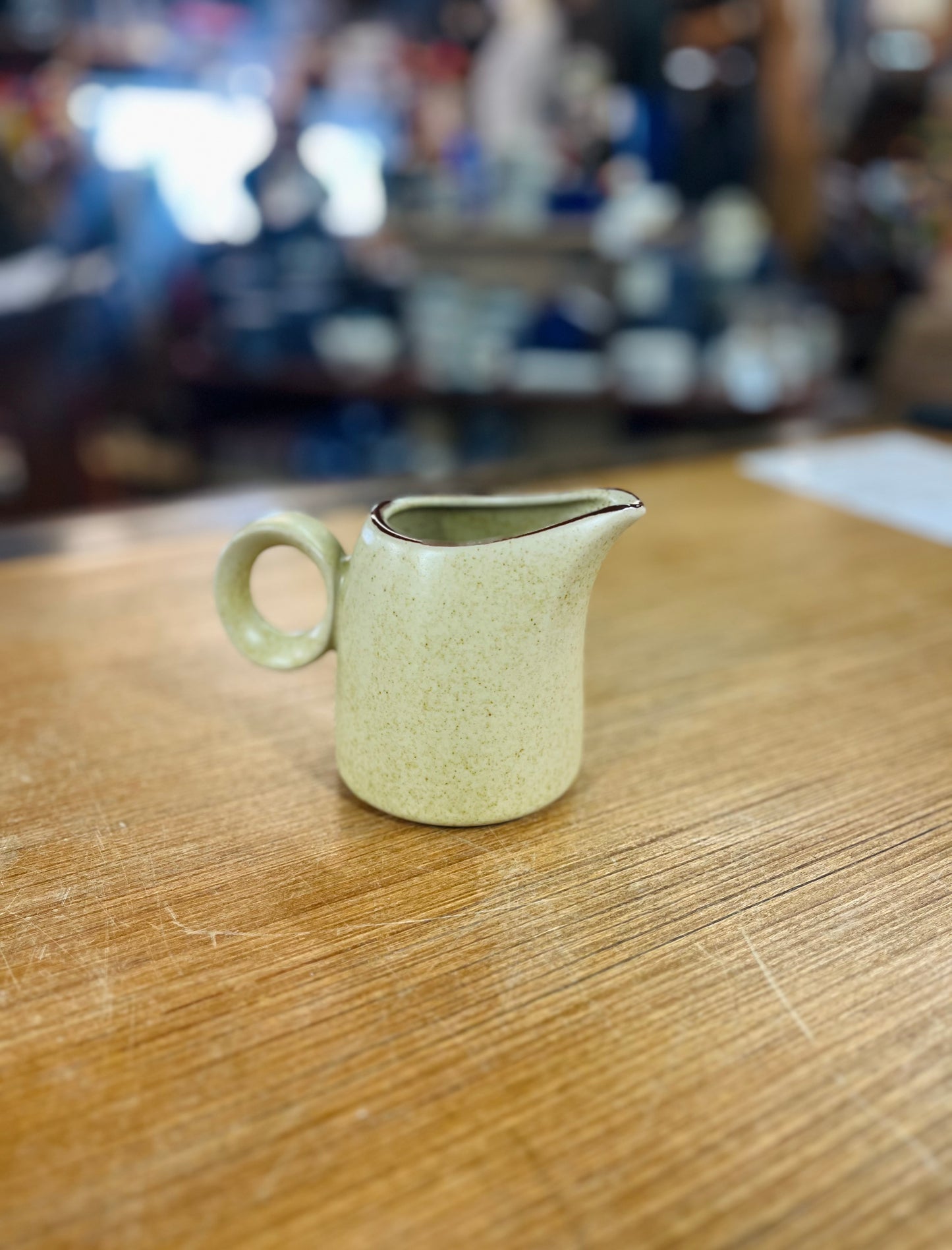 Vintage Noritake Stonewear Syrup Pitcher in Gingerbread