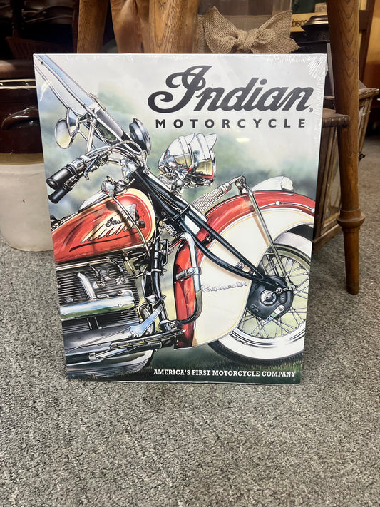 Indian Motorcycle Metal Sign