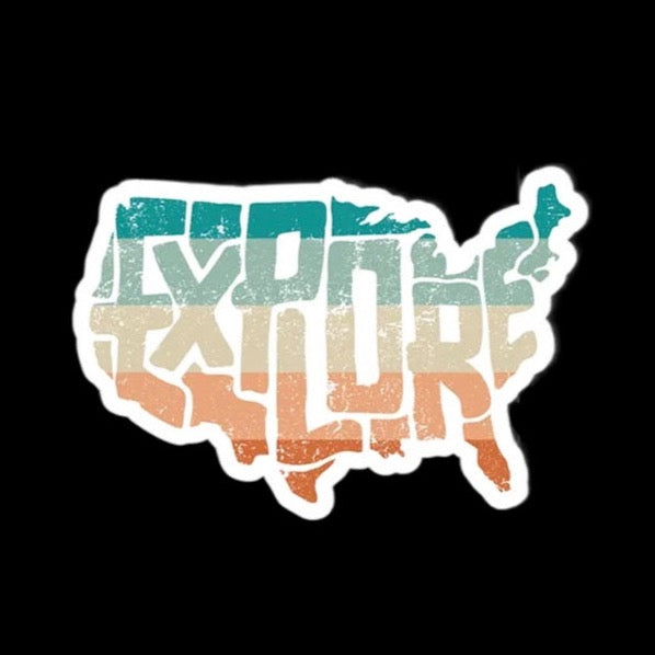 Explore United States Sticker