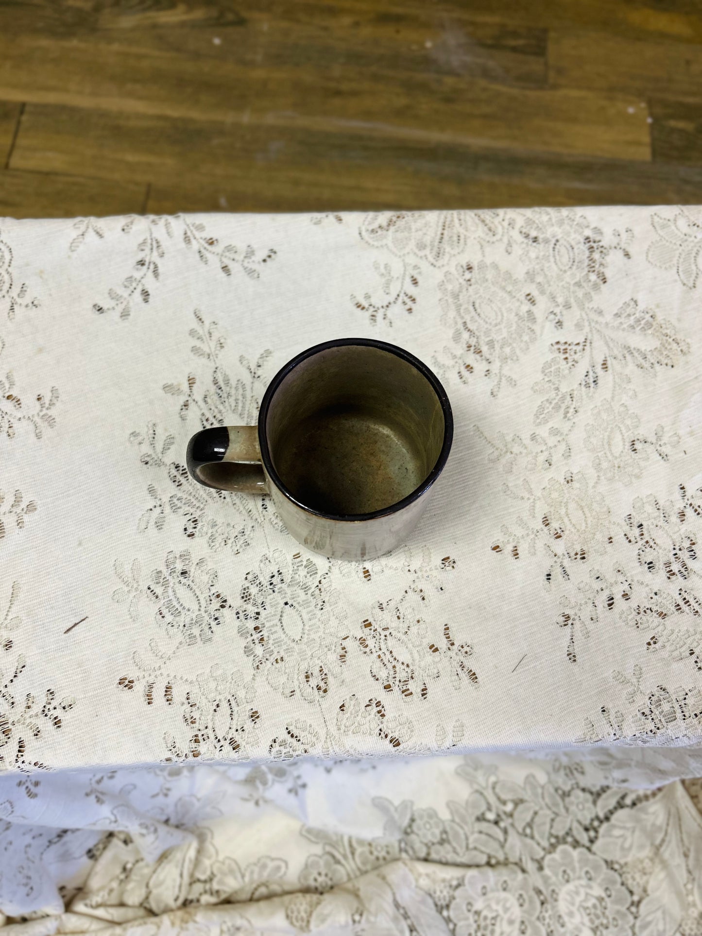 Vintage Hand Painted Sunnycraft Soneware Flower Mug