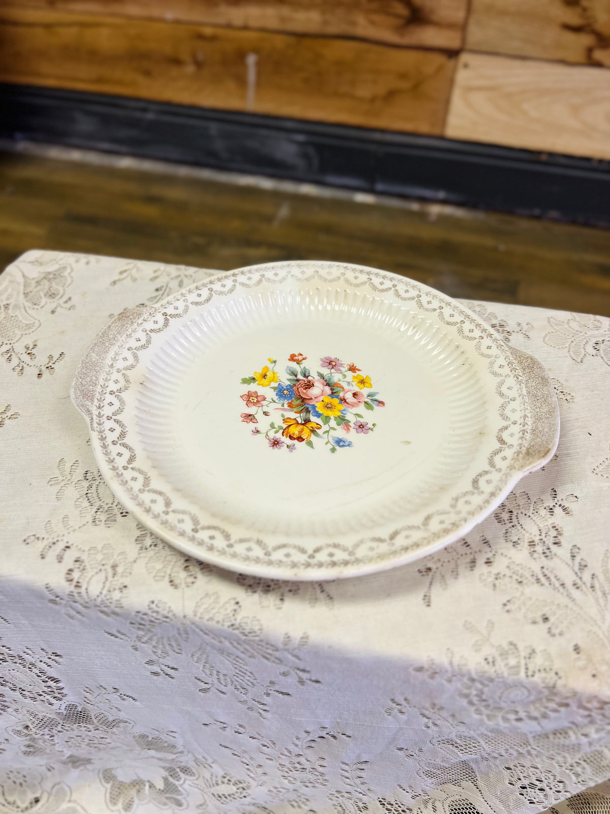 Vintage Floral Tray