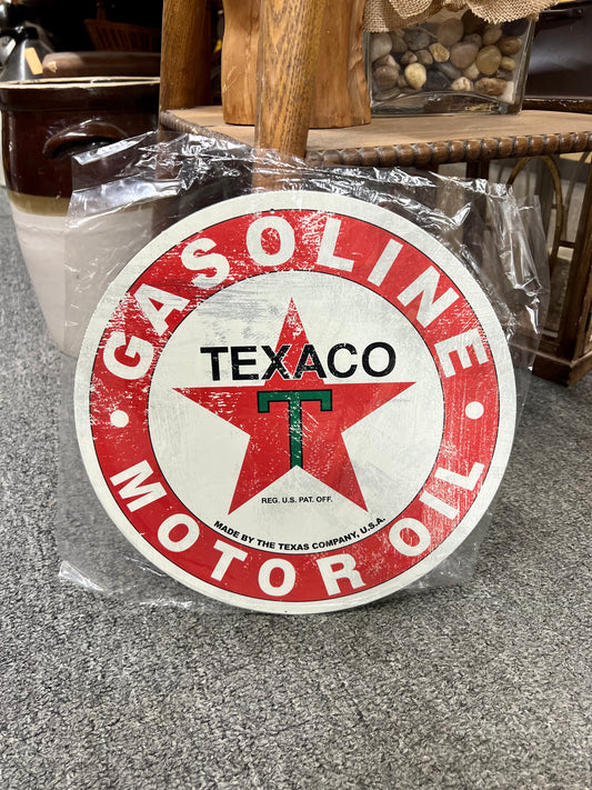 Texaco Square Metal Sign