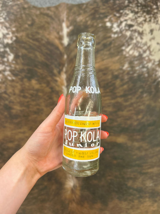 Vintage 1960-70s Pop Kola Jumior Bottle
