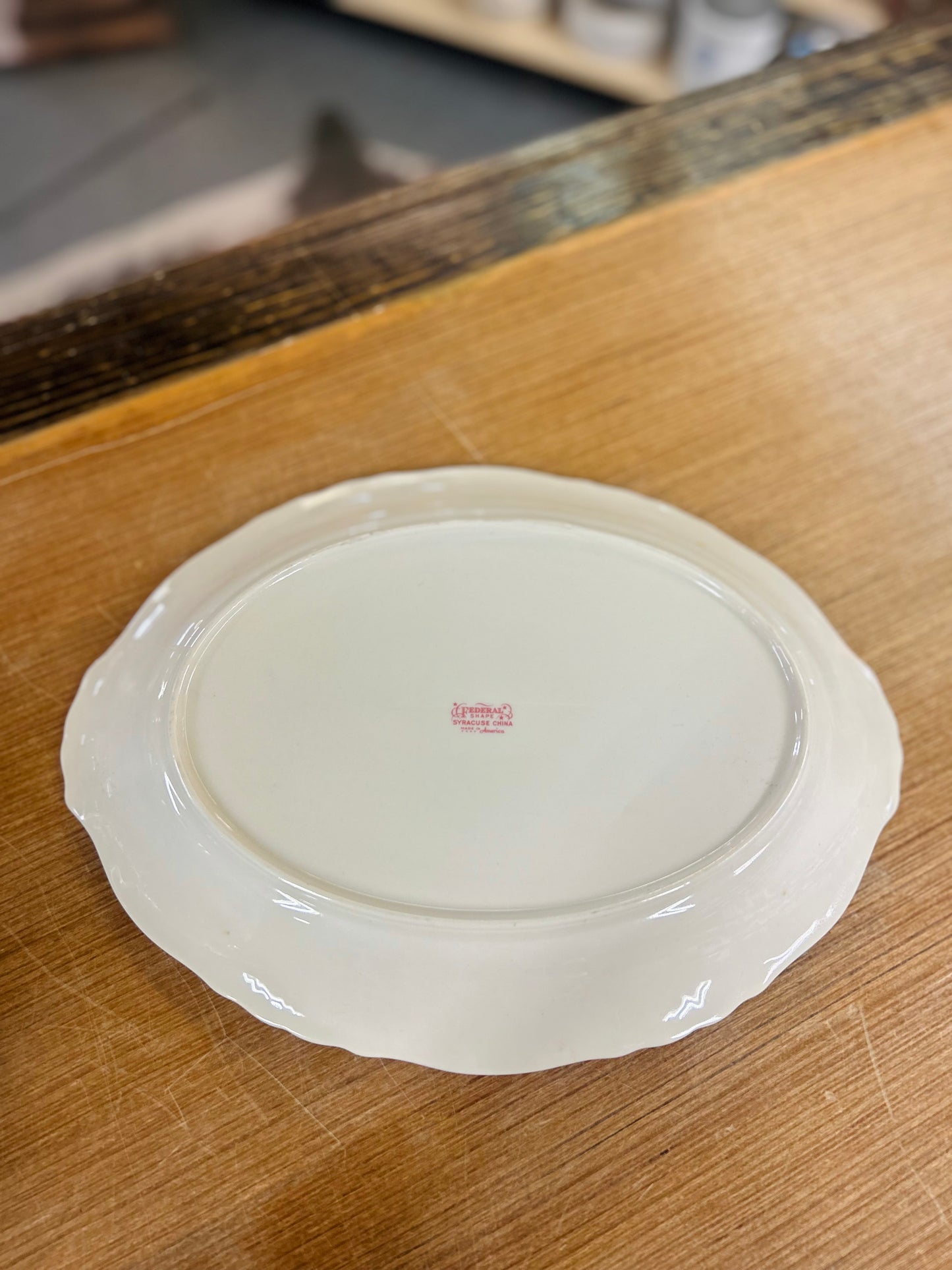 Vintage Syracuse China Carvel Pattern Oval Platter