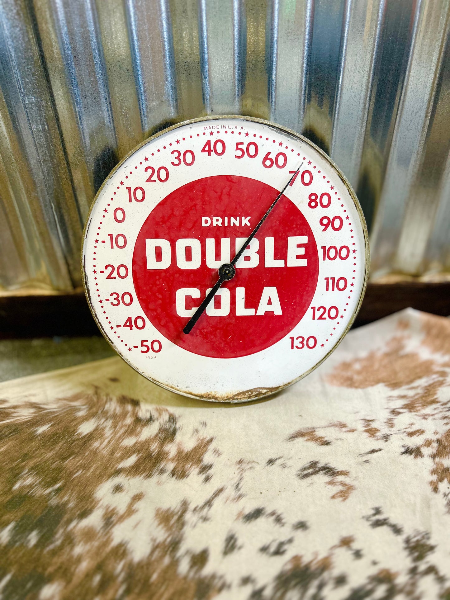 Vintage 1950's Drink Double Cola Clock