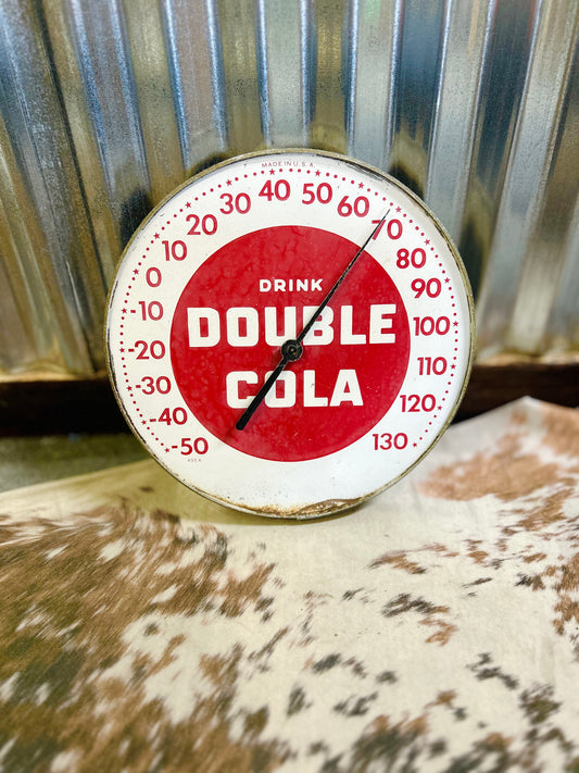 Vintage 1950's Drink Double Cola Clock