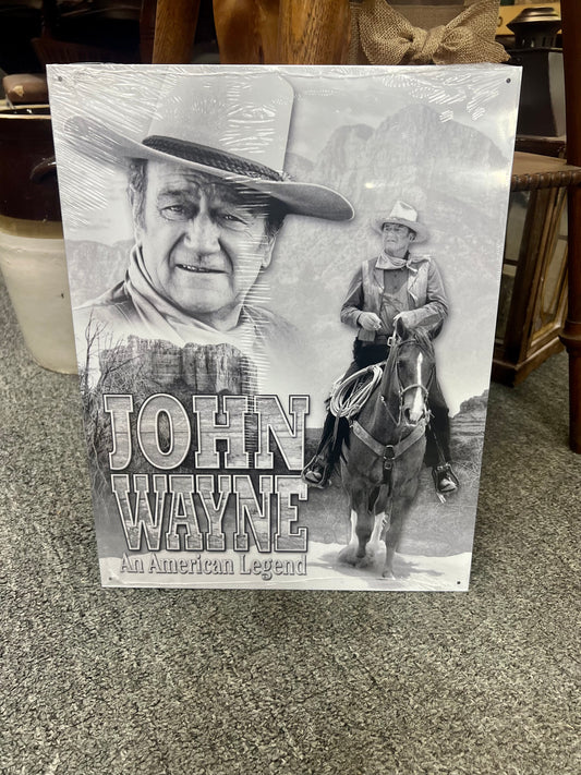 John Wayne Metal Sign