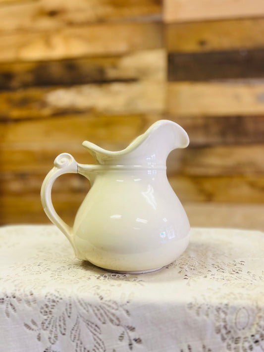 Vintage McCoy White Pitcher