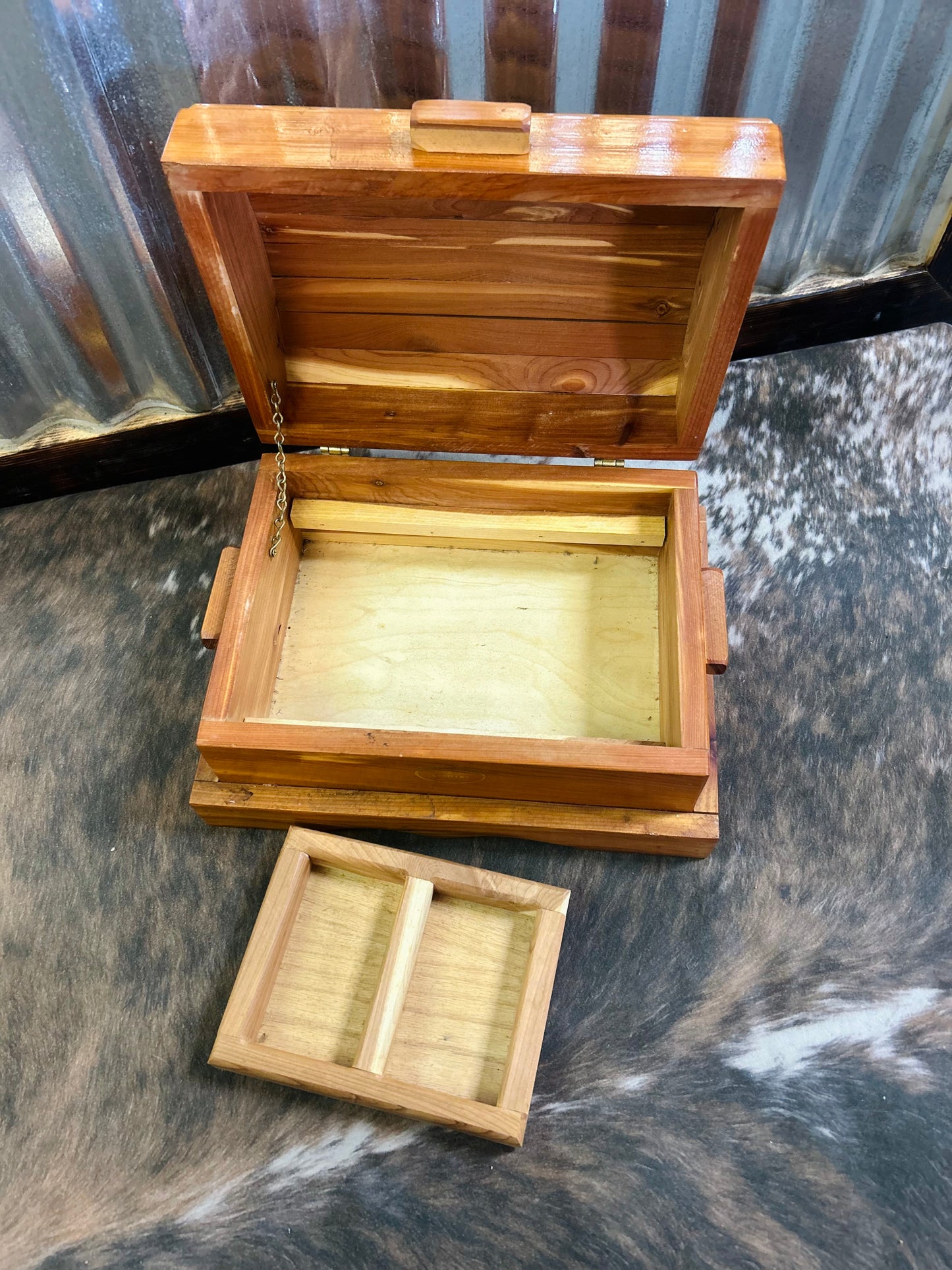Very Old Hand Made Cedar Chest