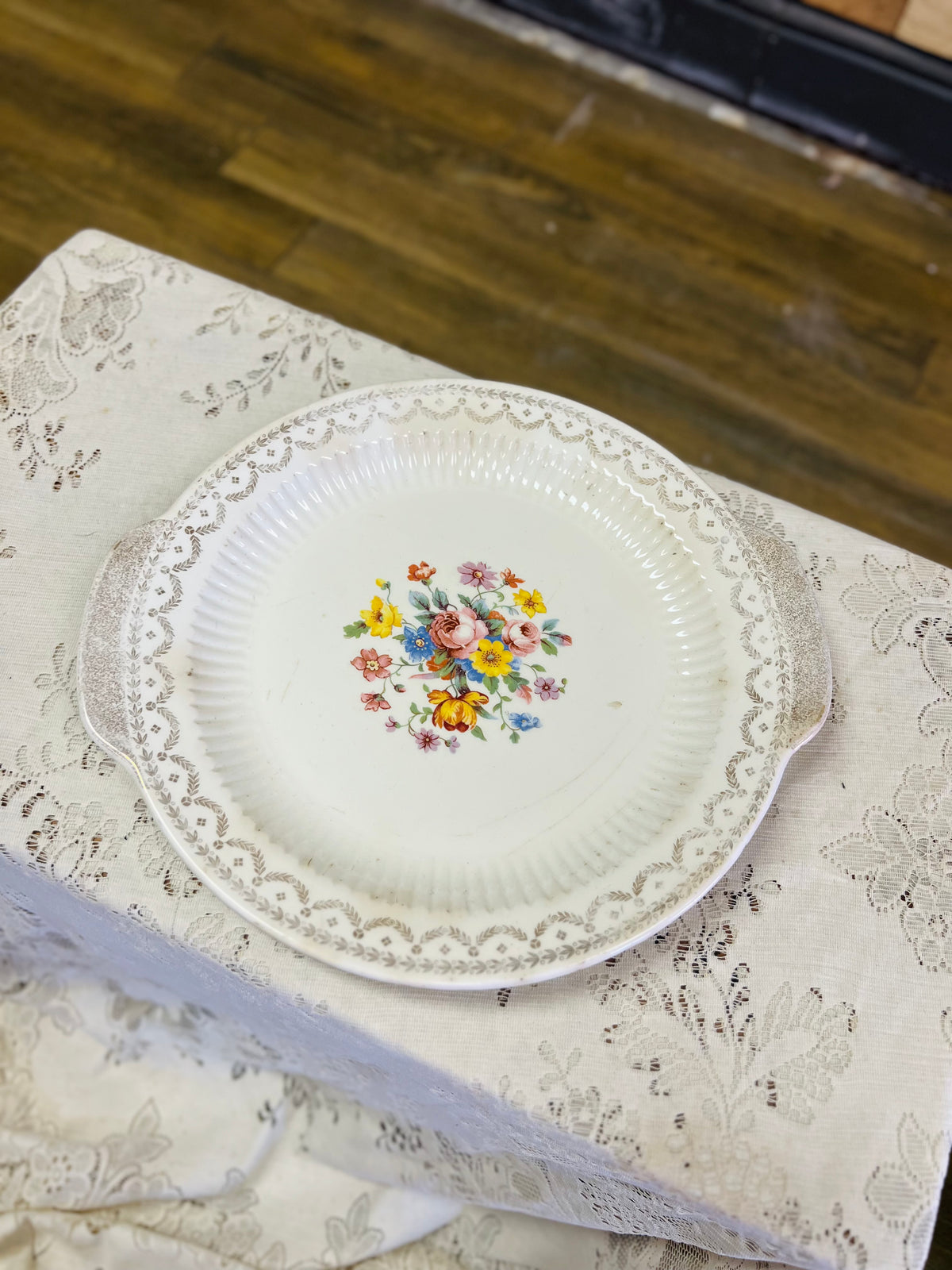 Vintage Floral Tray