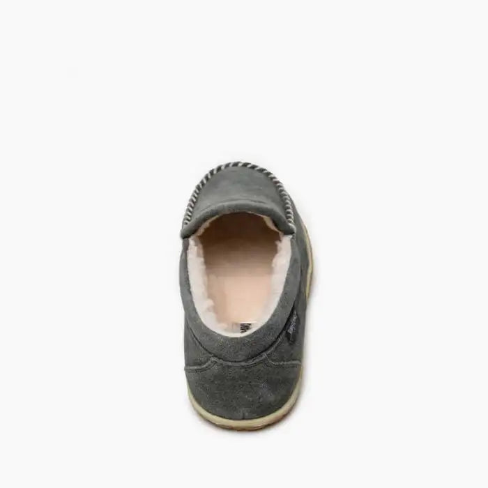 Minnetonka Men's Grey Tilden Slipper