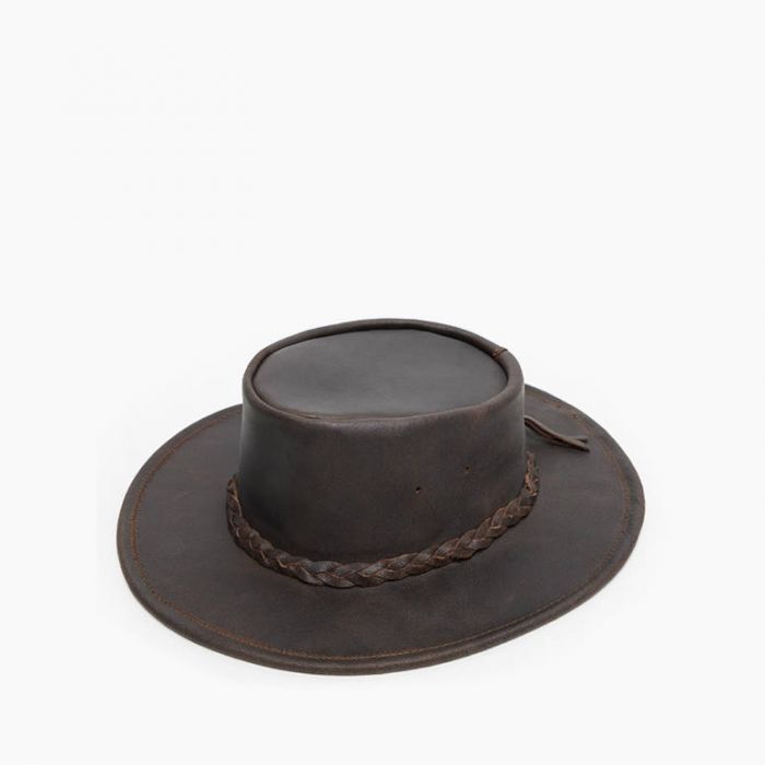 Minnetonka Fold Up Hat Dark Brown