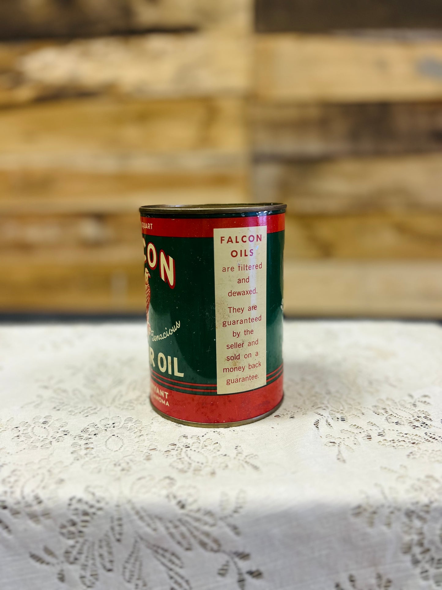 Vintage Falcon Moter Oil Can