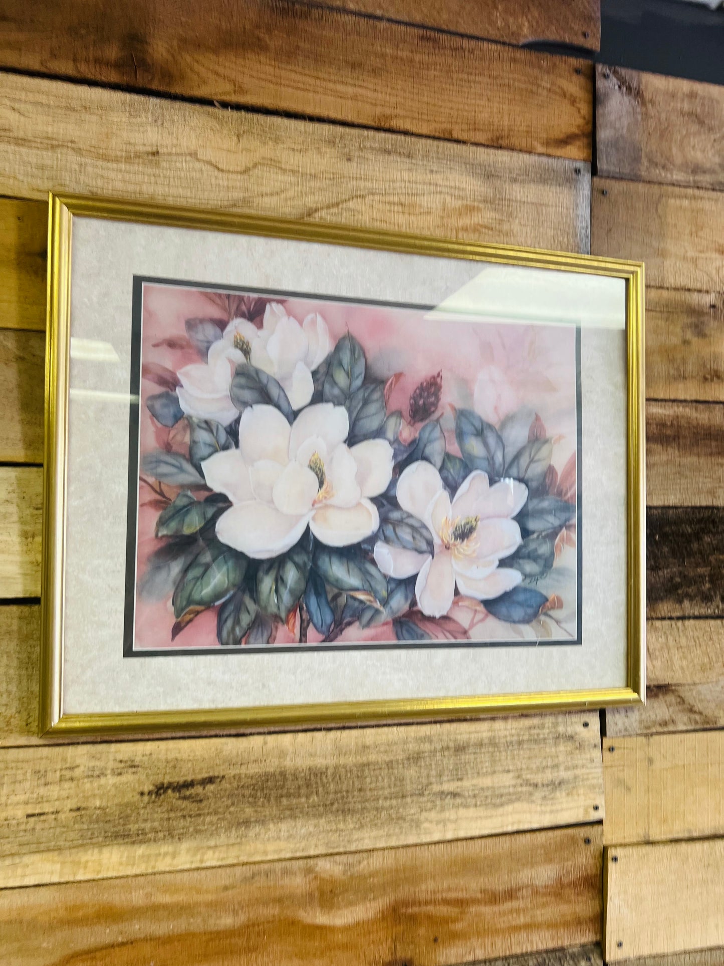 Vintage White Magnolia Frame