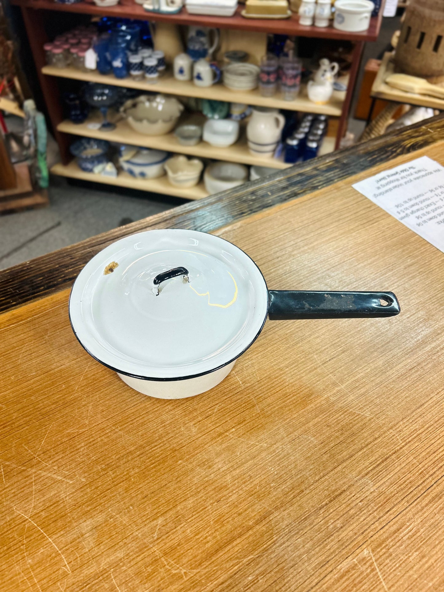 Vintage Pot with Lid