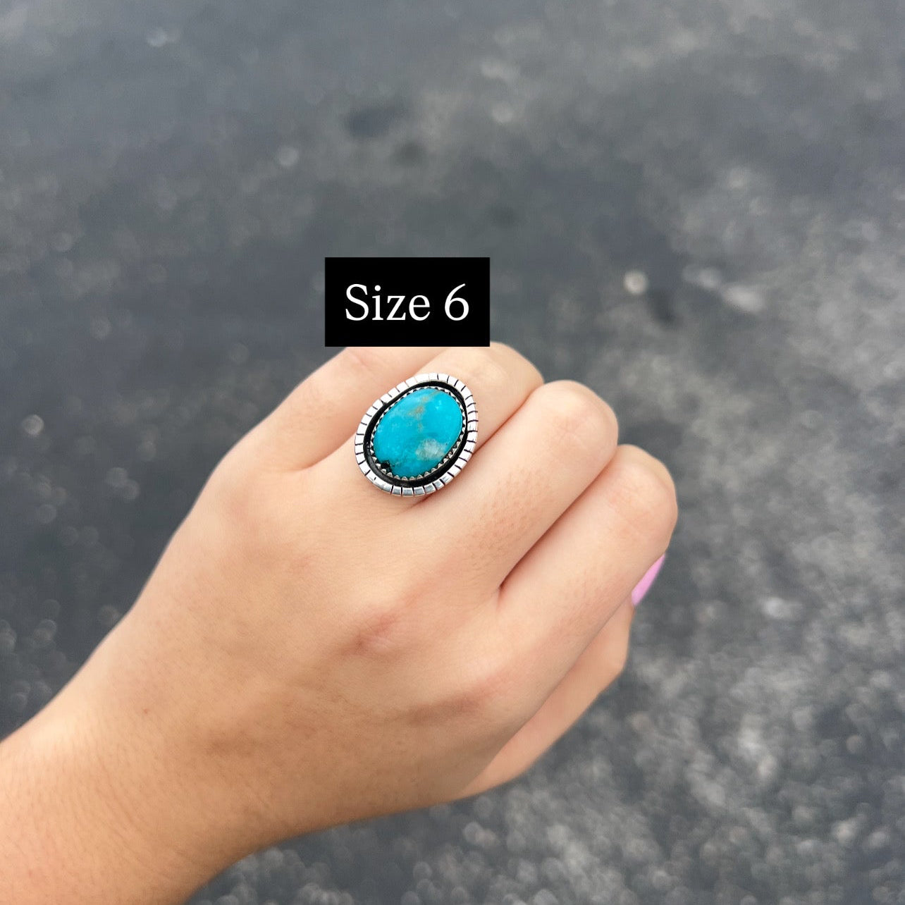 The Dallas Genuine Turquoise Sterling Silver Ring