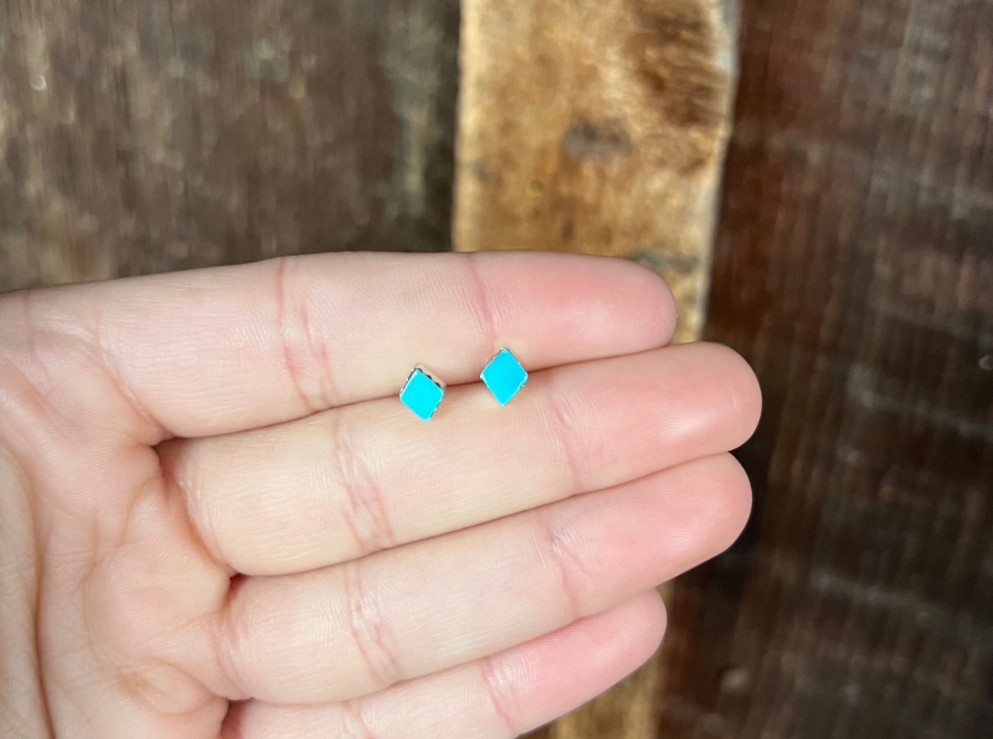 Sterling Silver Turquoise Mini Studs