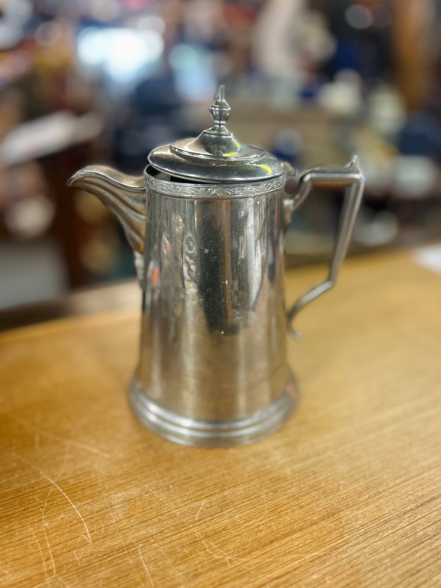 Vintage New Imperial Tin Coffee Pitcher