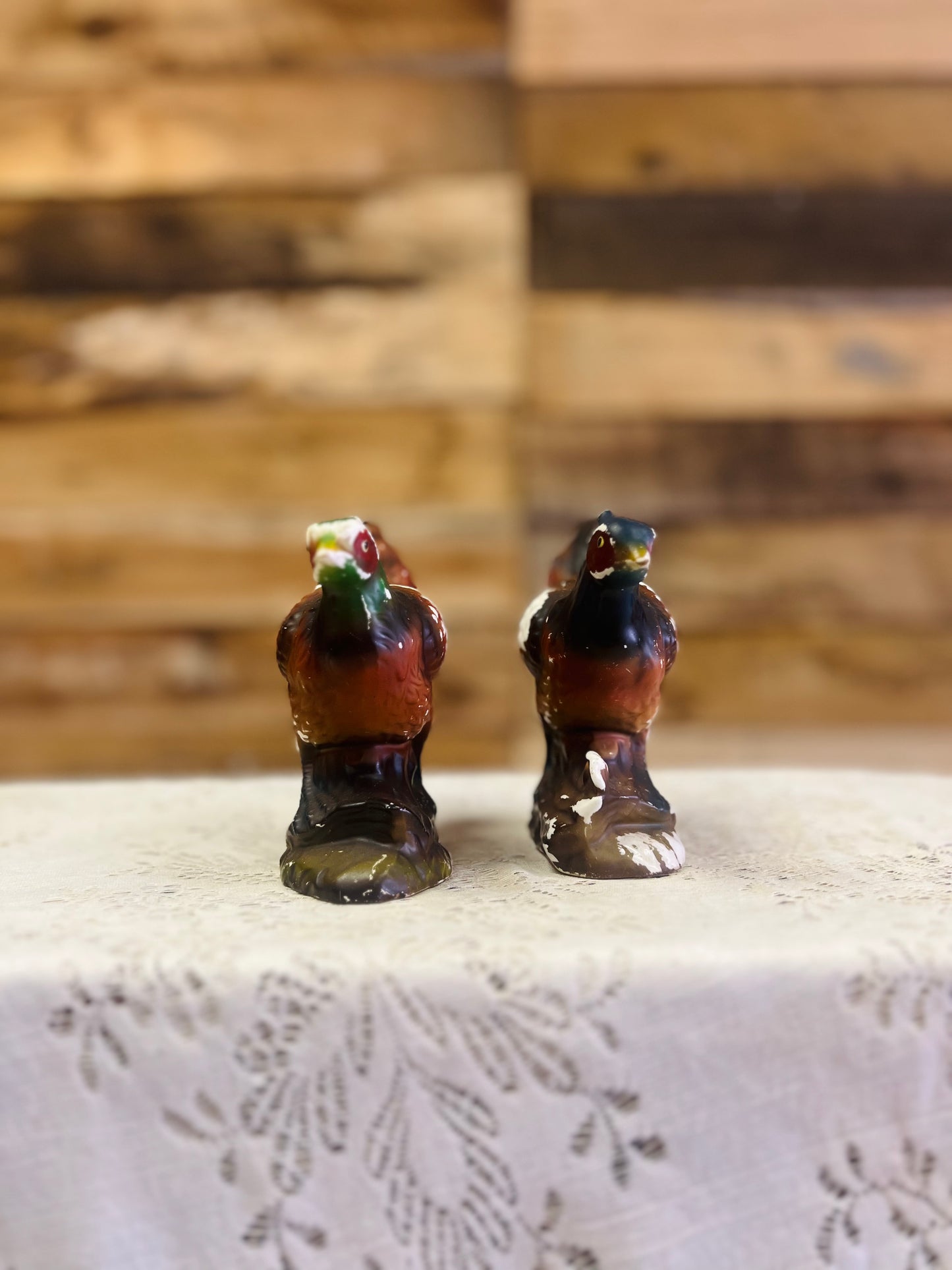 Vintage Set of Two Pheasants